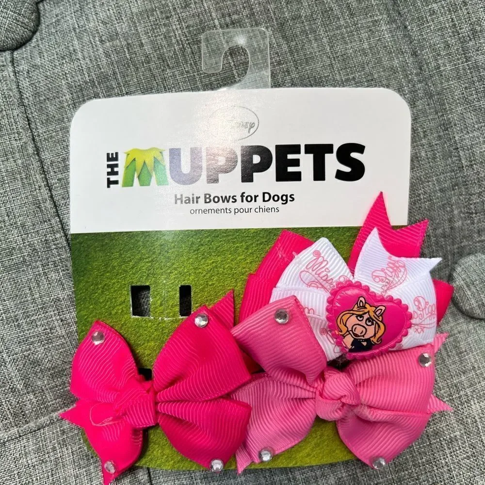 Pink Dog Accessories- Bows, collar, collar charm